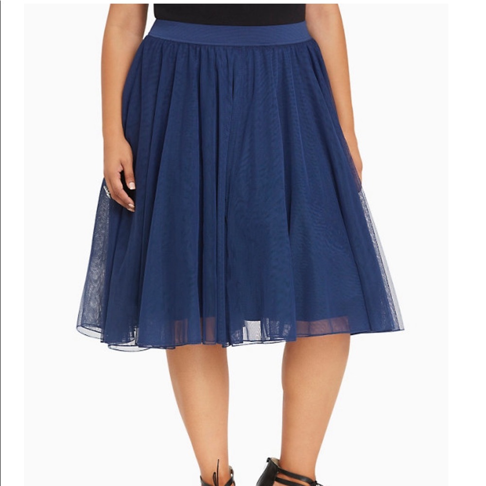 Navy Tulle Skirt